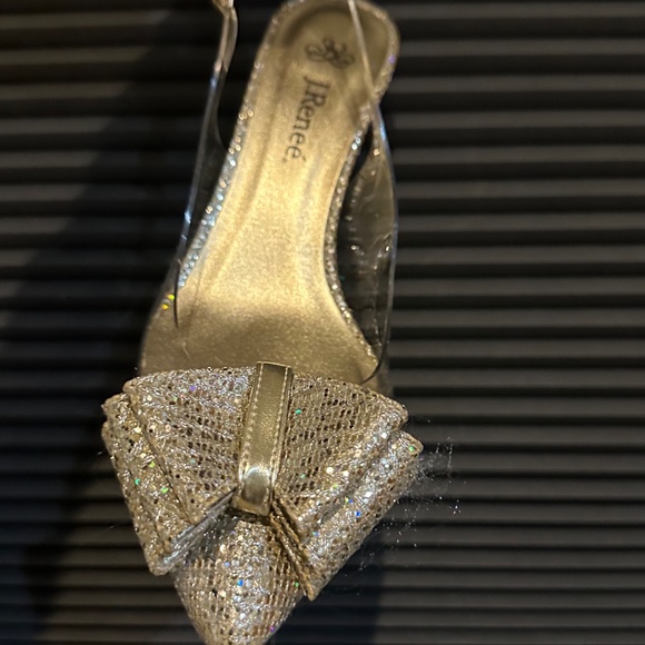 Transparent Evening Shoes J. Renee 1960s Vintage Party Shoes NOS Sz 8 M - Picture 6 of 9